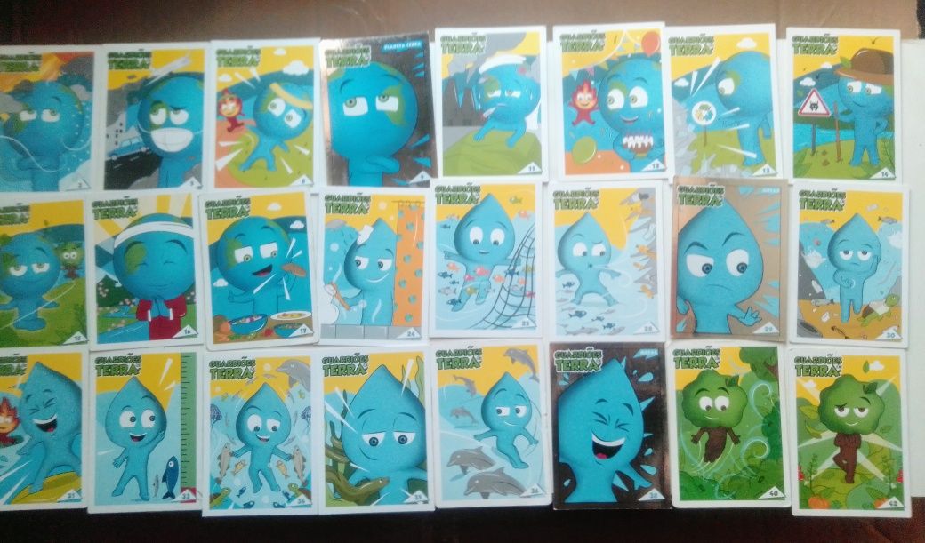 Cromos Angry Birds 2 e cartas Lidl.