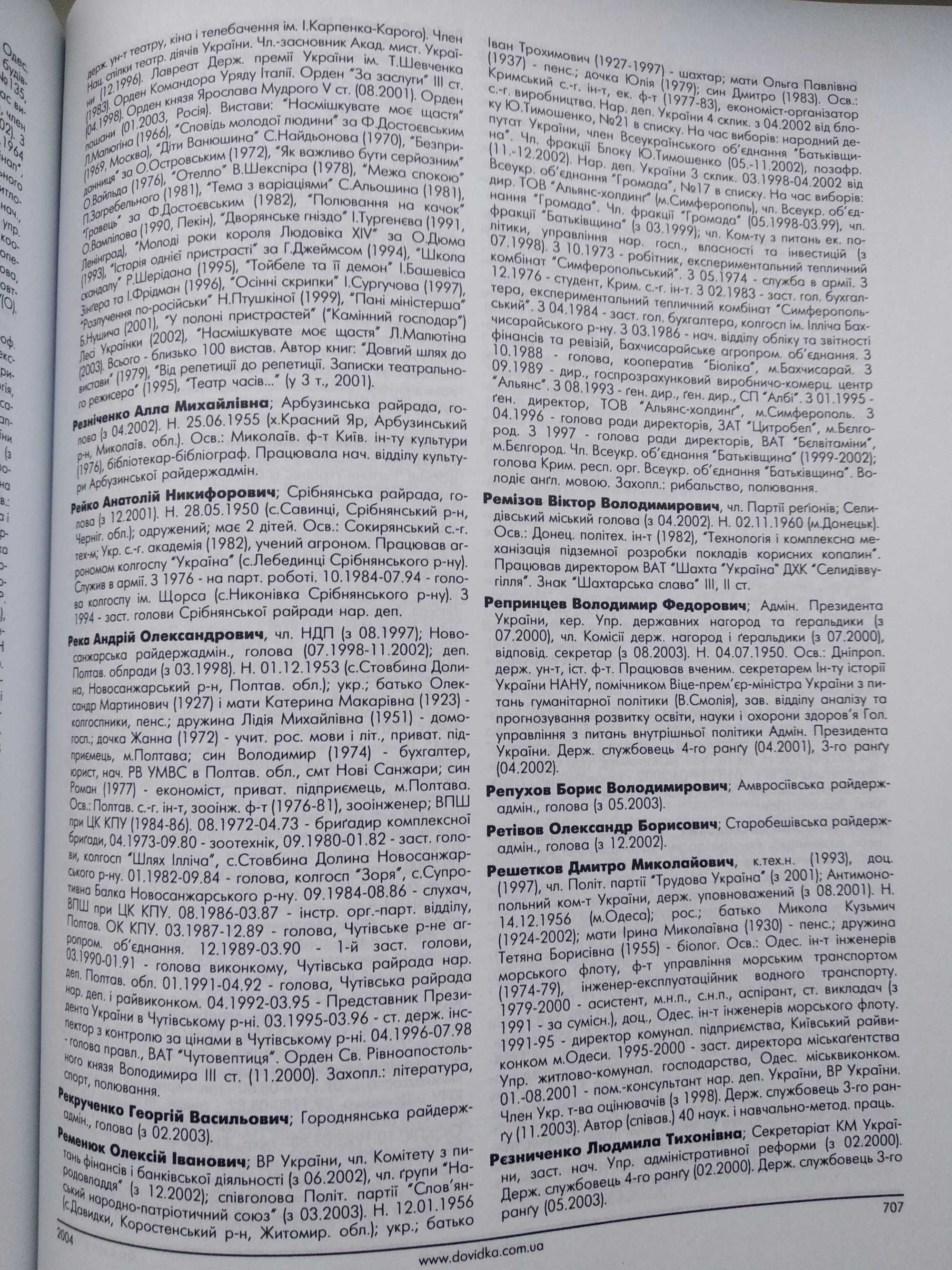 книга Хто є хто в Україні 7000 біографічних довідок вид. Кіс, 2004 р.