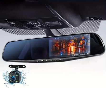 Dashcam espelho com monitor + câmara LCD marcha atras carro NOVO