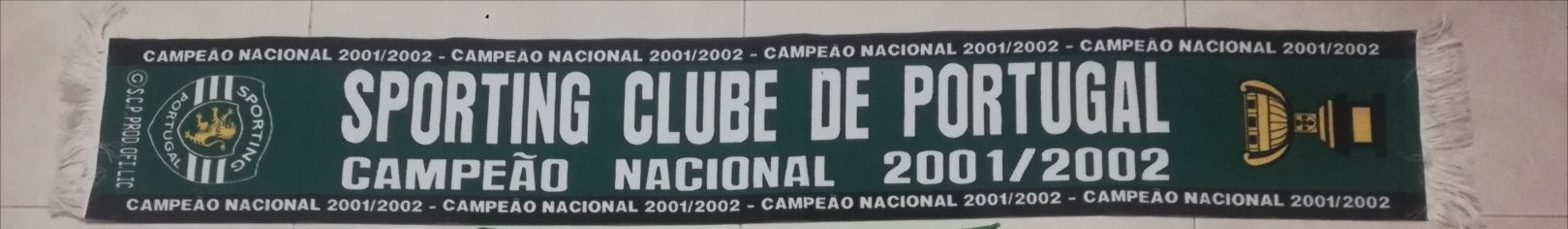 Cachecol e Lenço Sporting campeãon2001