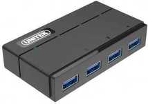 Unitek Y-HB03001 czarny hub USB do 4x USB3.0 + zasilacz 230V