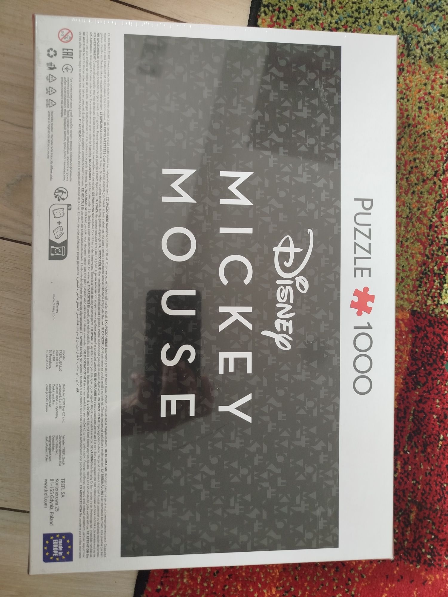 Nowe puzzle Micky Mouse 1000 elementów dla dzieci Trefl
