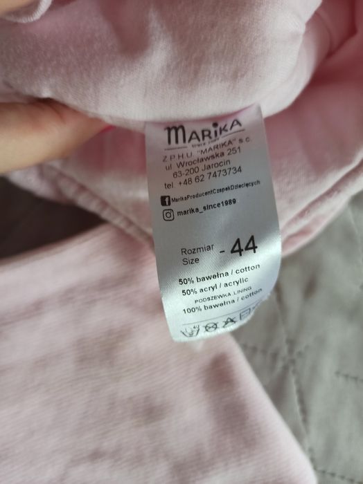 Komplet zimowy czapka  i apaszka Marika 44cm