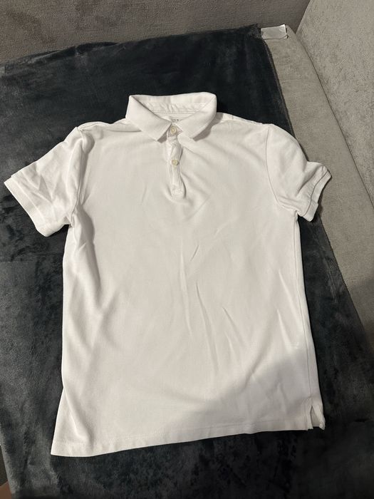 Koszulka Polo biała Zara 152, 11-12 lat