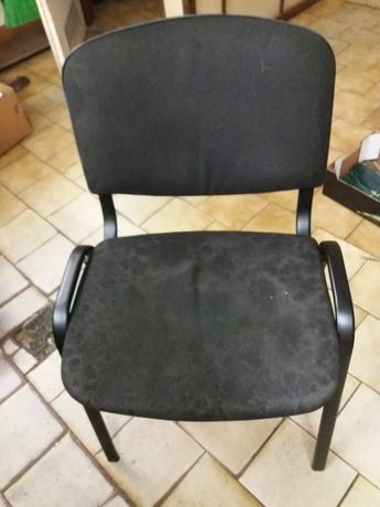 Metalowe krzesło tapicerowane biurowe (odbiór ŁÓDŹ BAŁUTY)