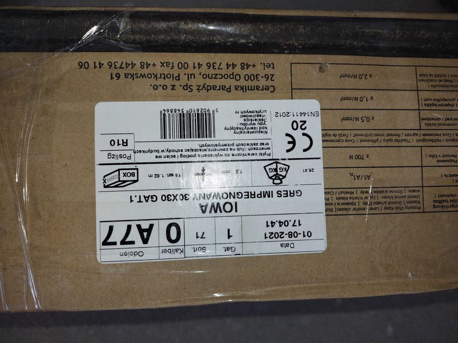 Gres techniczny Paradyż  Iowa  ( Sól pieprz ) pierwszy gatunek