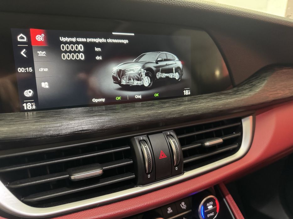 Konwersja Giulia Stelvio Kluczyk radar Blis