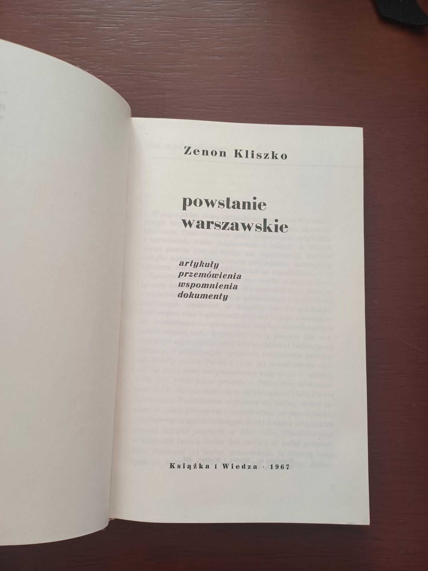 Zenon Kliszko - Powstanie Warszawskie
