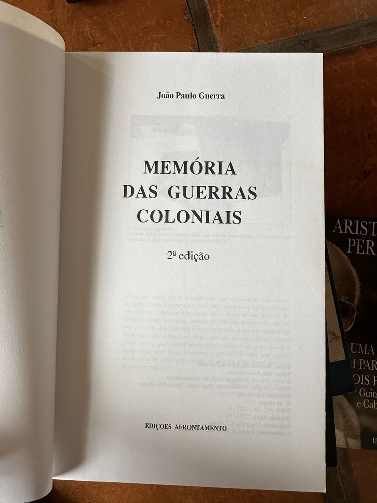 Livro João Paulo Guerra - Memória Das guerras Coloniais