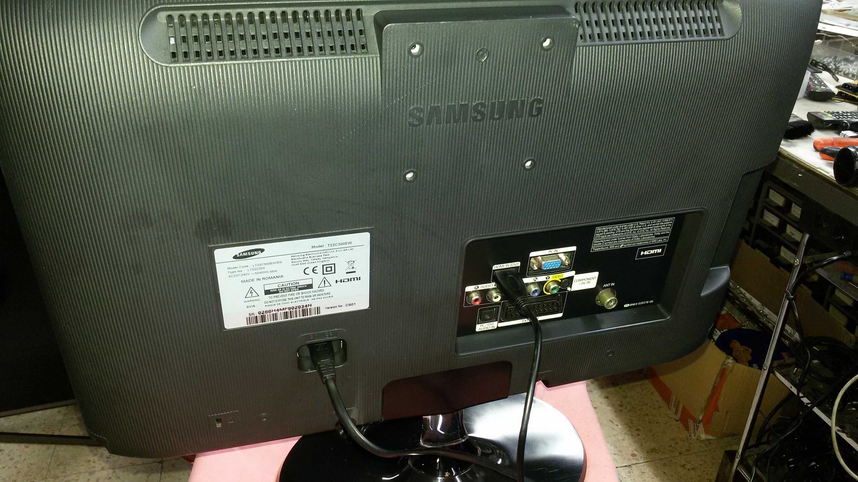 tv led samsung modelo t22c300 ew