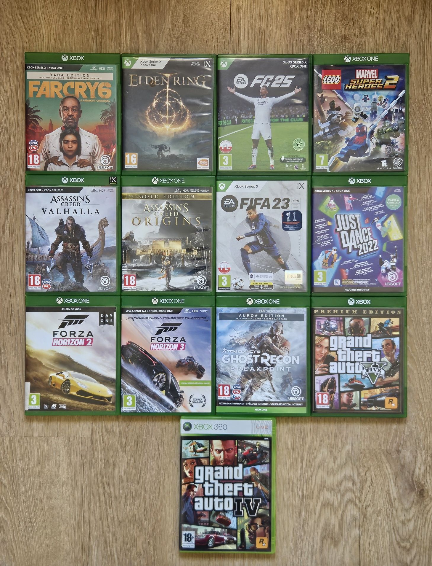 Gry Xbox One S X Series X jak nowe! Okazja! Gta V Ea FC Forza Lego