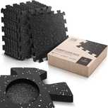Wodoodporna Gumowa Mata Podłogowa pod sprzęt Fitness Puzzle 9szt