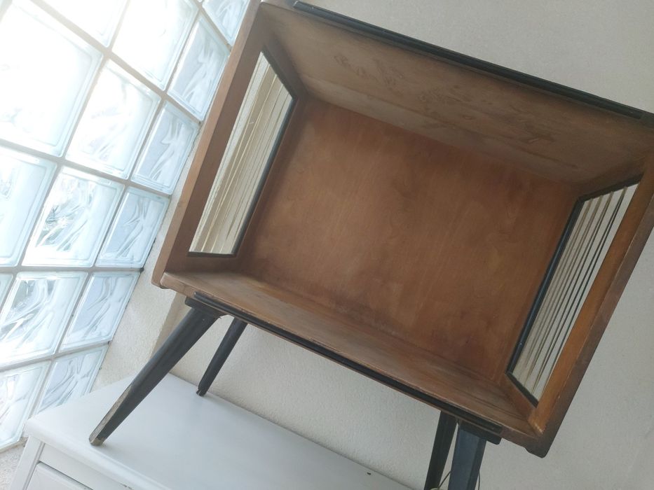 Stolik pod rtv vintage retro prl - żyłka