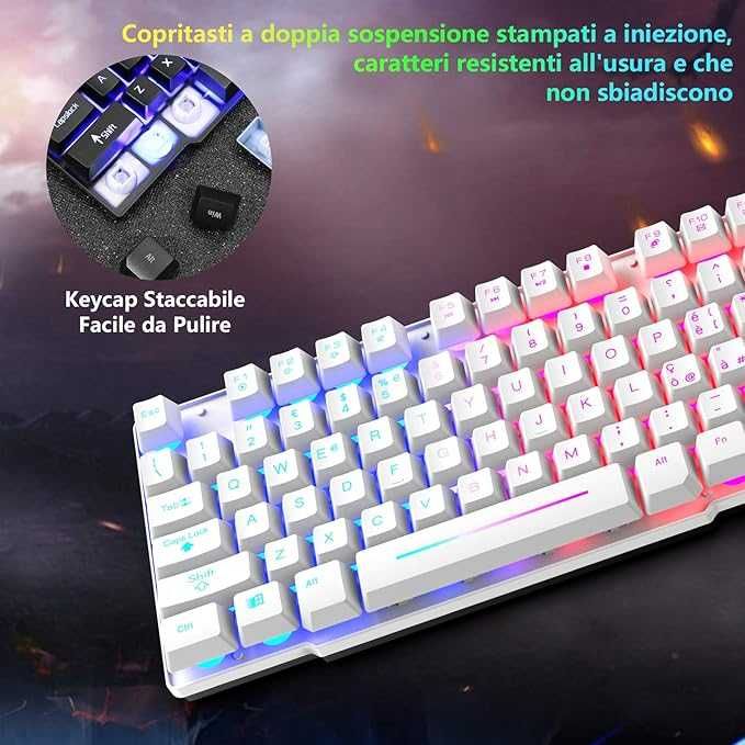 Klawiatura, mysz i adapter do gier