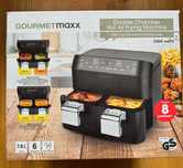 GOURMETmaxx Frytownica beztłuszczowa z podwójnym koszem 2x 3,8 l