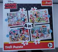 Puzzle 3+ Minnie Mouse 4 w 1