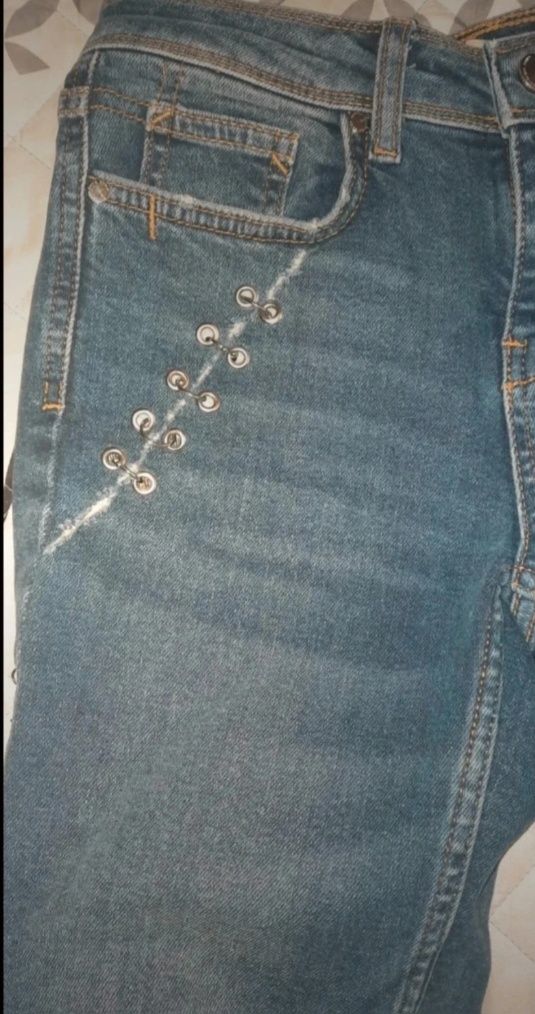 Spodnie, Zara, XS, dżinsowe, jeans