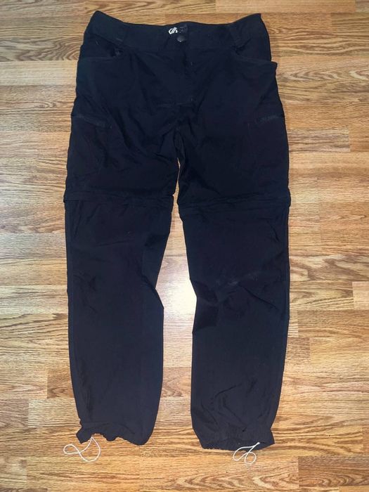 Трекинговые штаны-трансформеры, карго на утяжках черные