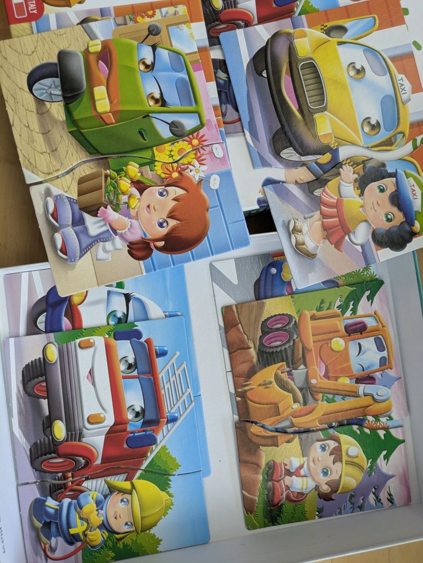 Clementoni puzzle veículos e profissões
