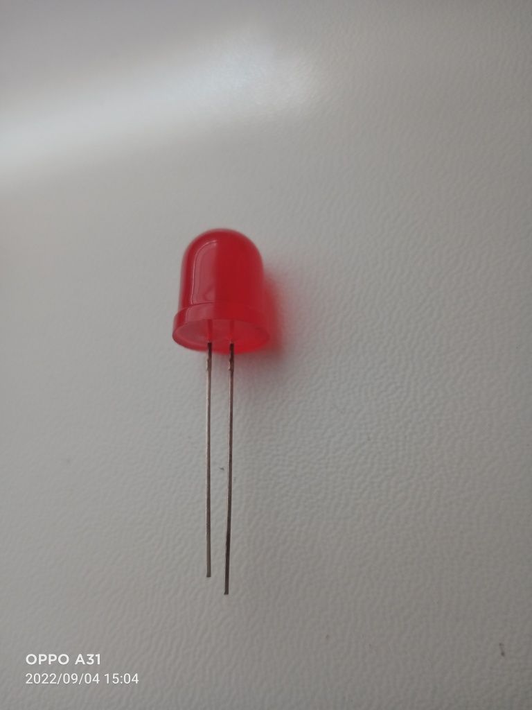 Светодиод D = 10 мм LH81030 красный диффузный (матовый) (ф10 h13,5), 1