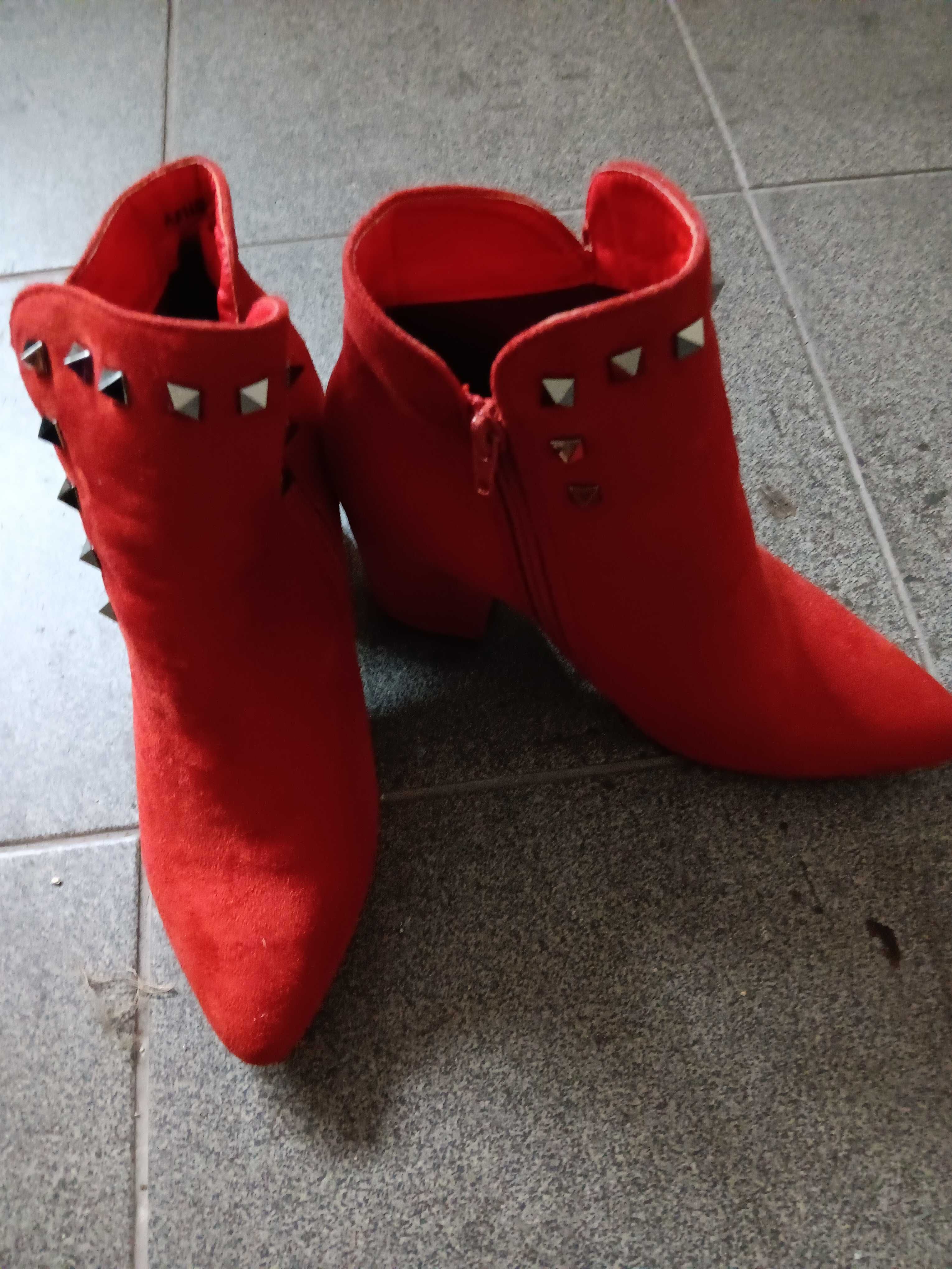 Botas senhora vermelho e/ou rosa