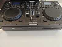Mesa mistura DJ com scratch com duplo deck CDs e MP3 e pen