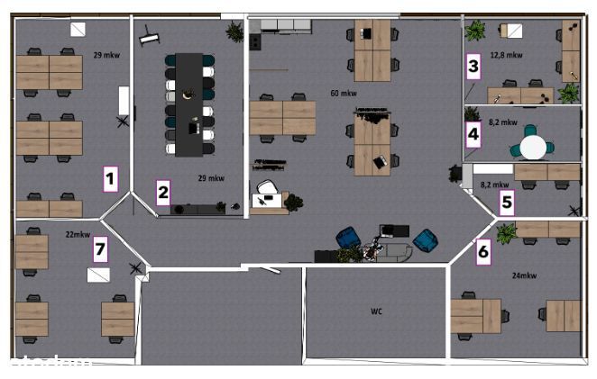 Biurko do wynajęcia / Coworking ul. Rejtana 20A