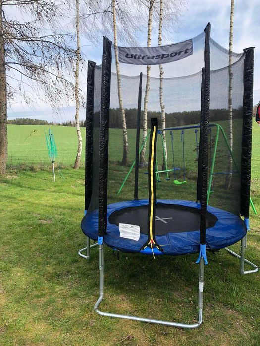 Trampolina ogrodowa Ultrasport Jumper 6FT/180 cm UV z siatką Germany