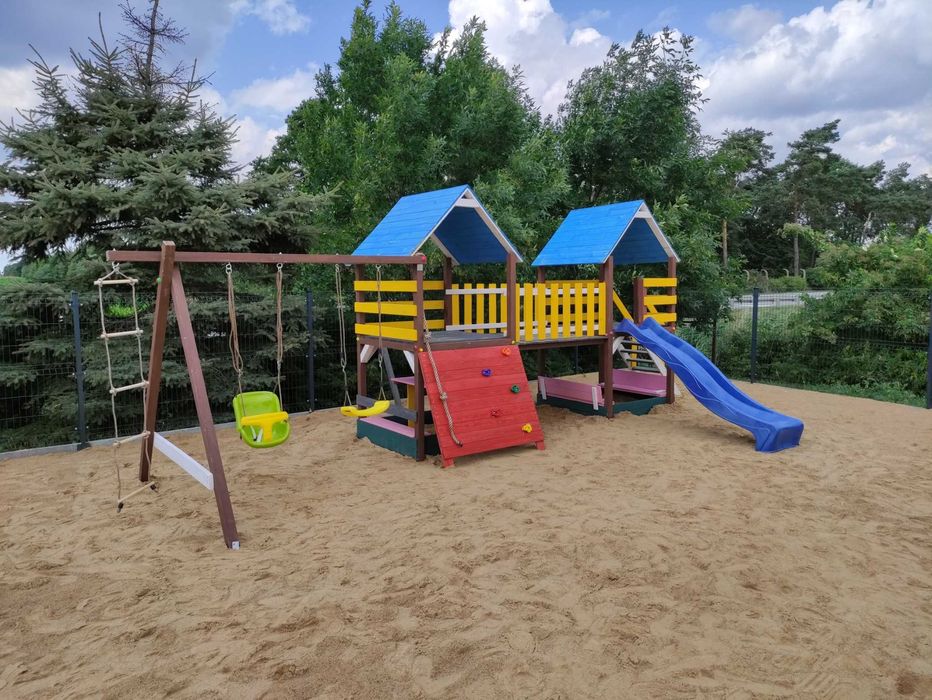 %RATY%  D3  Plac zabaw z mostkiem domek MONTAŻ GRATIS