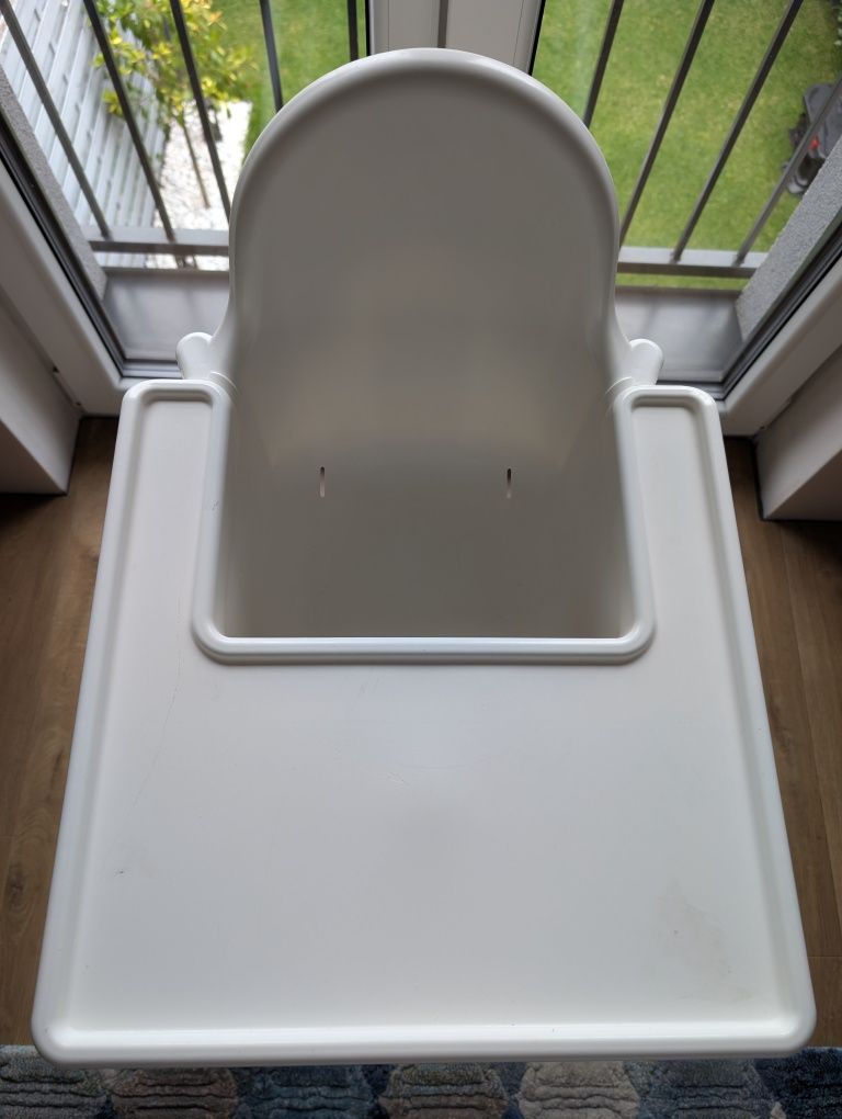 Krzesełko Ikea + podnóżek drewniany
