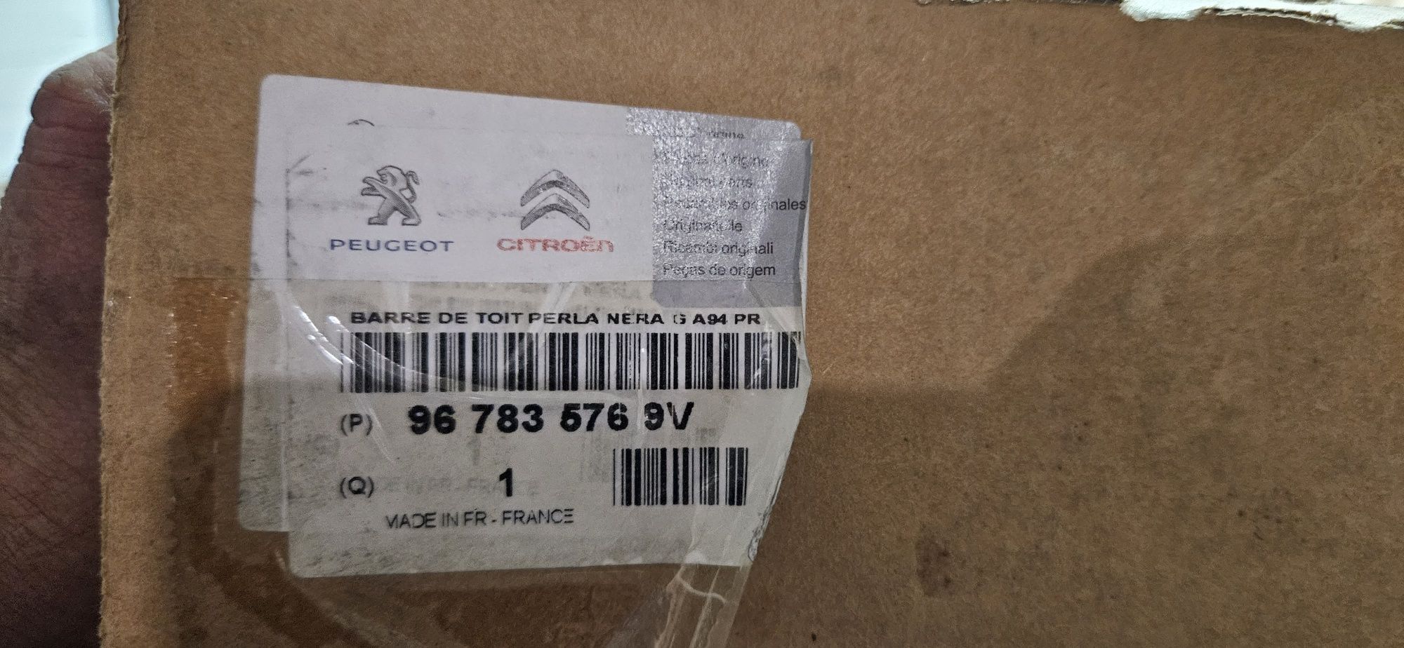 Reling dachu listwa dachowa peugeot 208 nowy oryginał