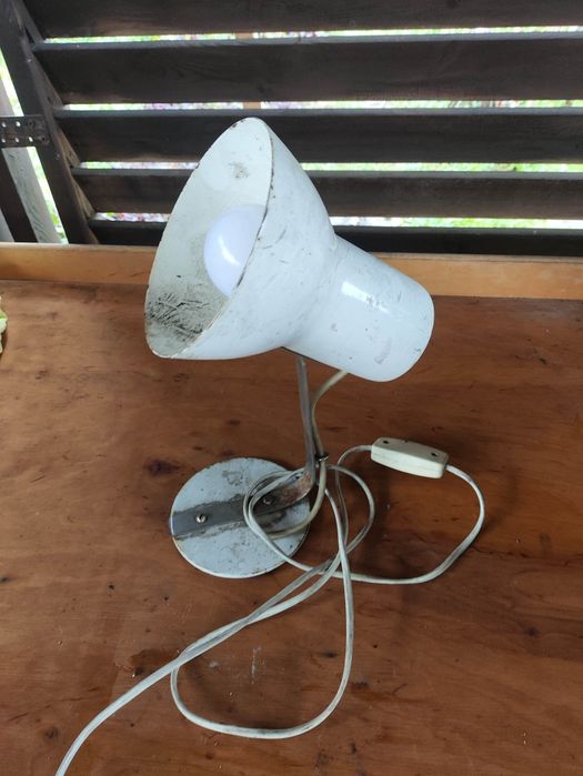Lampa warsztatowa biurowa PRL vintage