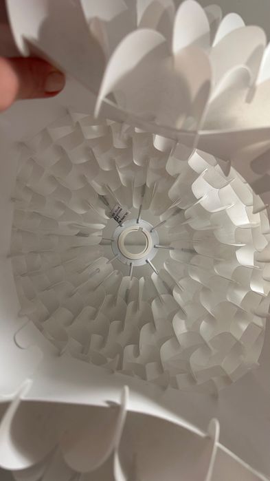 Klosz do lampy, biały, elegancka, składana, nowoczesna