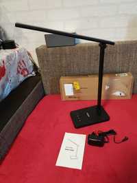 Lampa Lampka Biurkowa na biurko Stołowa Lepro czarna LED nocna