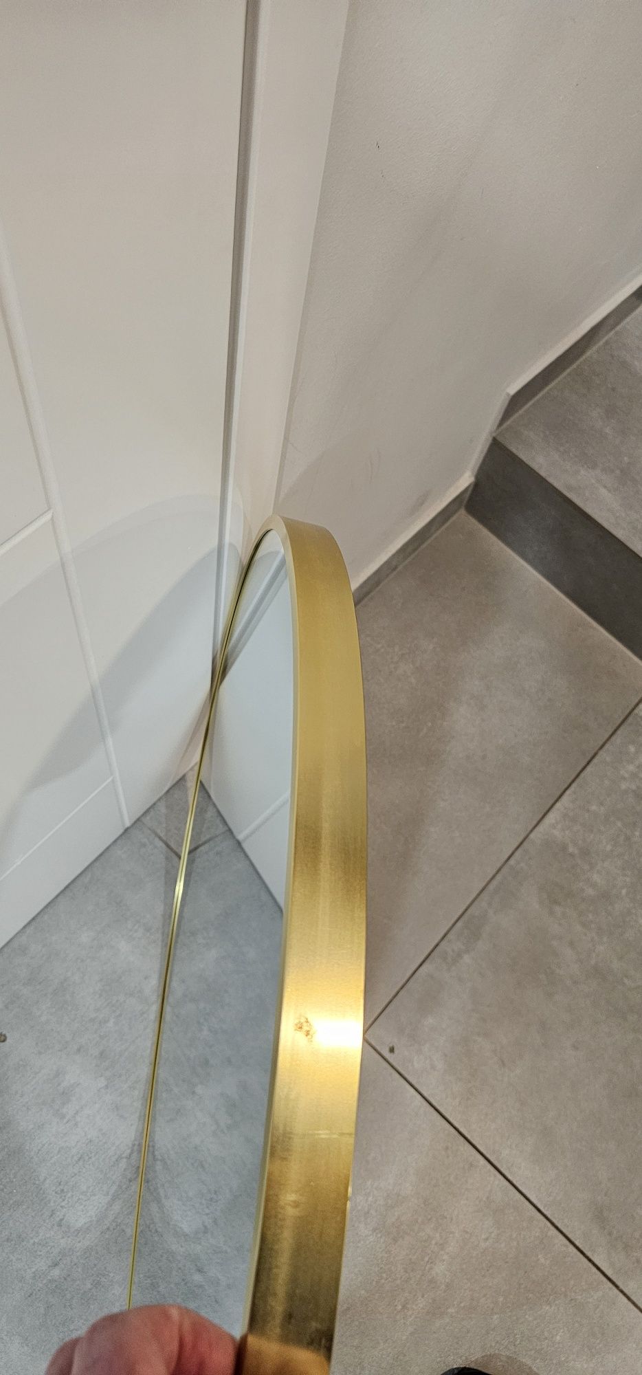 Złote lustro 70cm. Złote Lusterko kosmetyczne