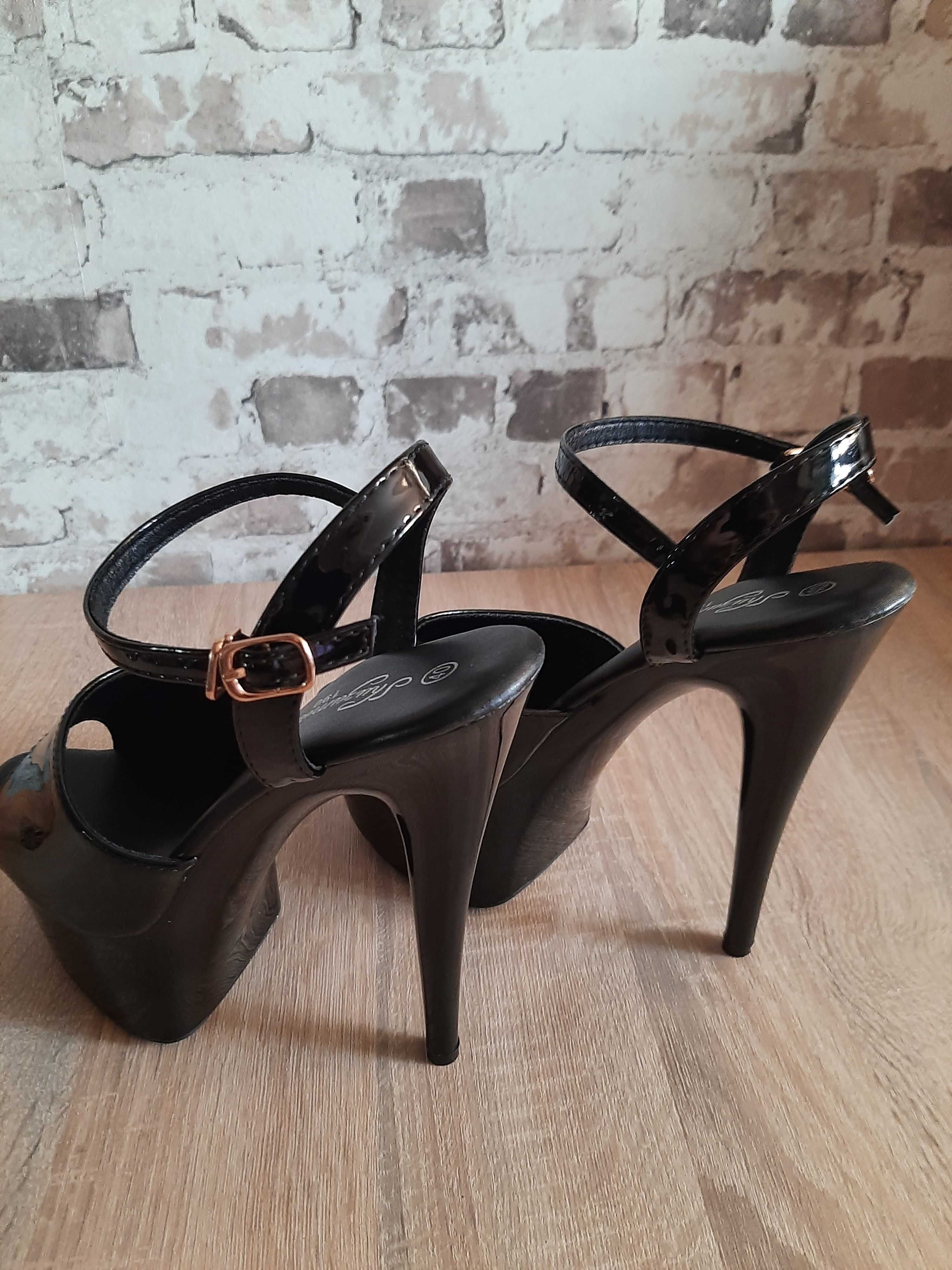 Szpilki szklanki Poledance,High Heels 40 styl Pleaser