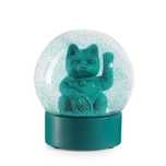 Kula śnieżna - Lucky Cat zielony oprawa: pudełko