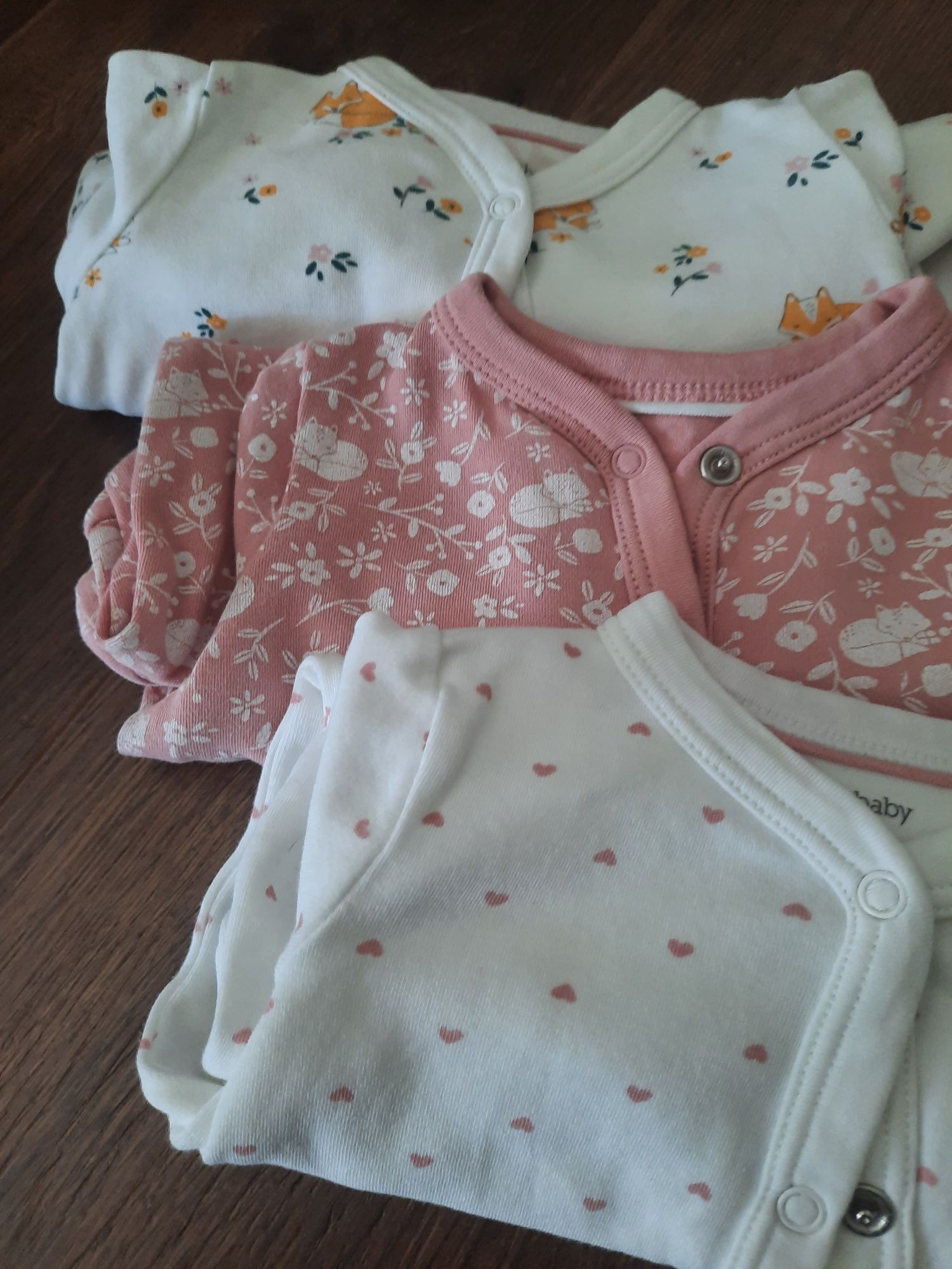 Conjunto três Babygrows C&A 56cm (1 mês)