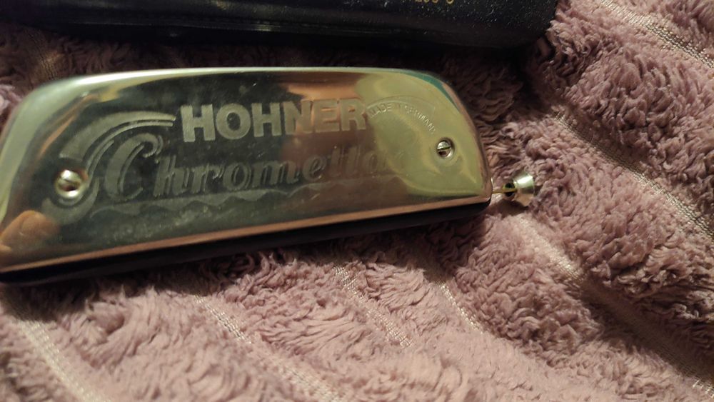 Губна гармошка Hohner chrometta 8. Як нова. + Чохол