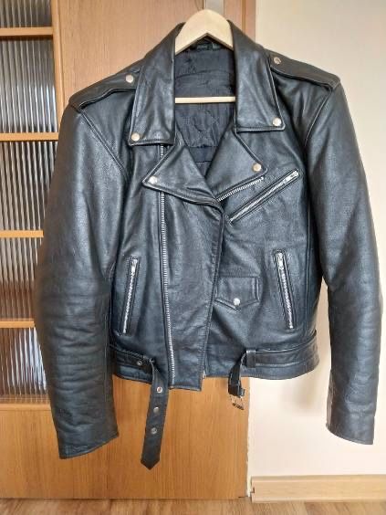 Kurtka skórzana motocykowa ramoneska męska