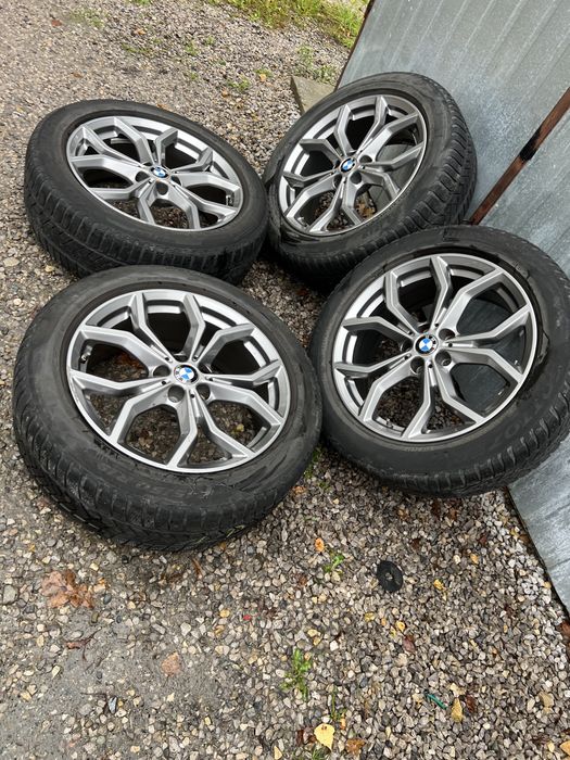 Alufelgi bmw 19 cali 5x112 z oponami zimowymi styling 694 x3 g01 G