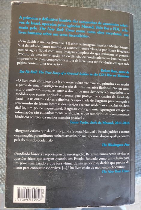Livro Ergue-te e Mata Primeiro
A história secreta dos assassínios sele