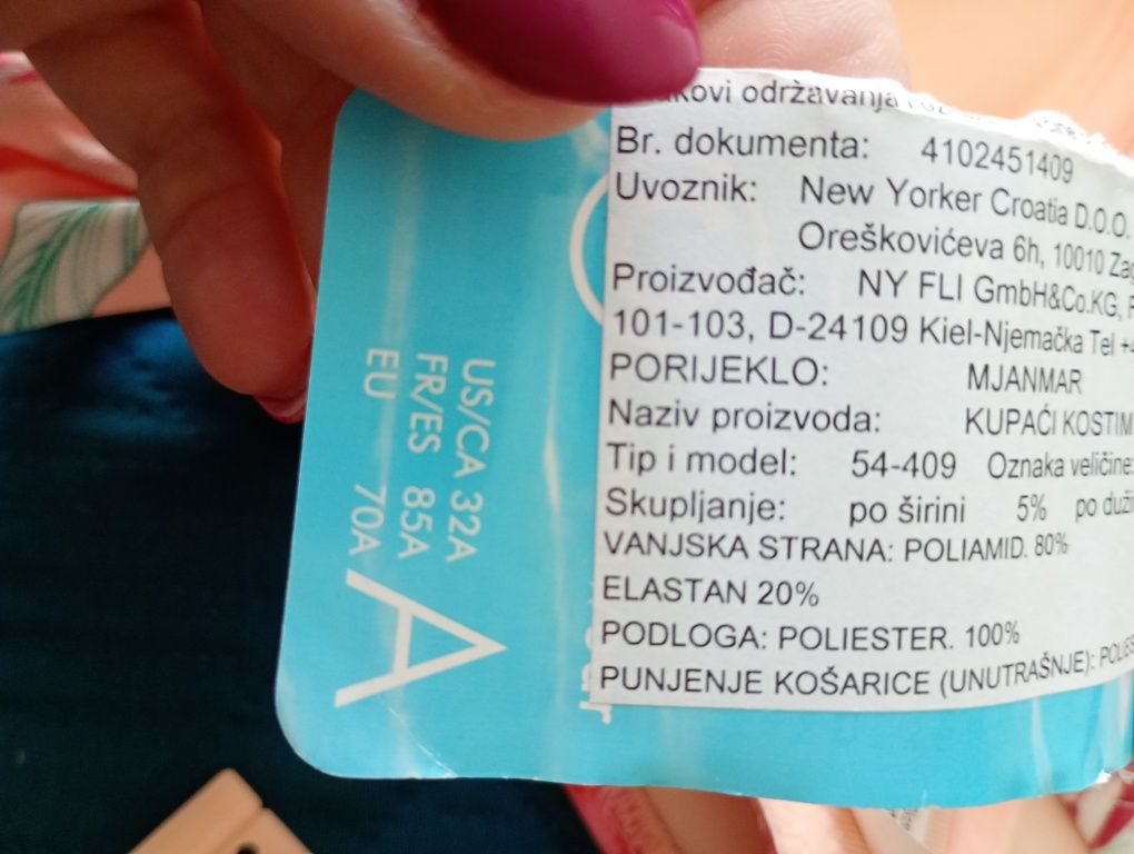 Nowy strój Censored push up 70A XS