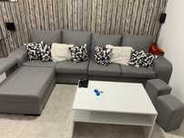 Sofa 5 lugares cor cinzento venda urgente