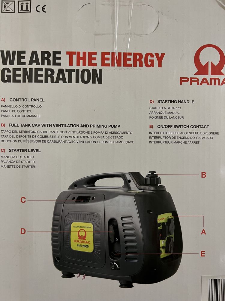 Генератор Pramac PMI 2000 інверторний