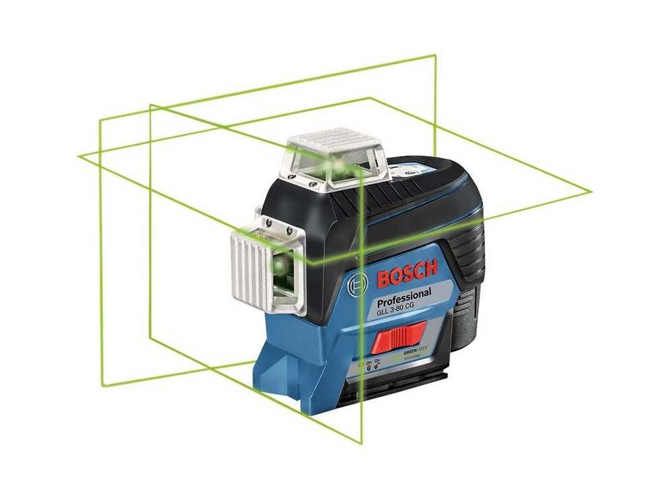 Laser liniowy GLL 3-80 CG Professional + BT150+BM1+LR7+L-BOXX + Gratis