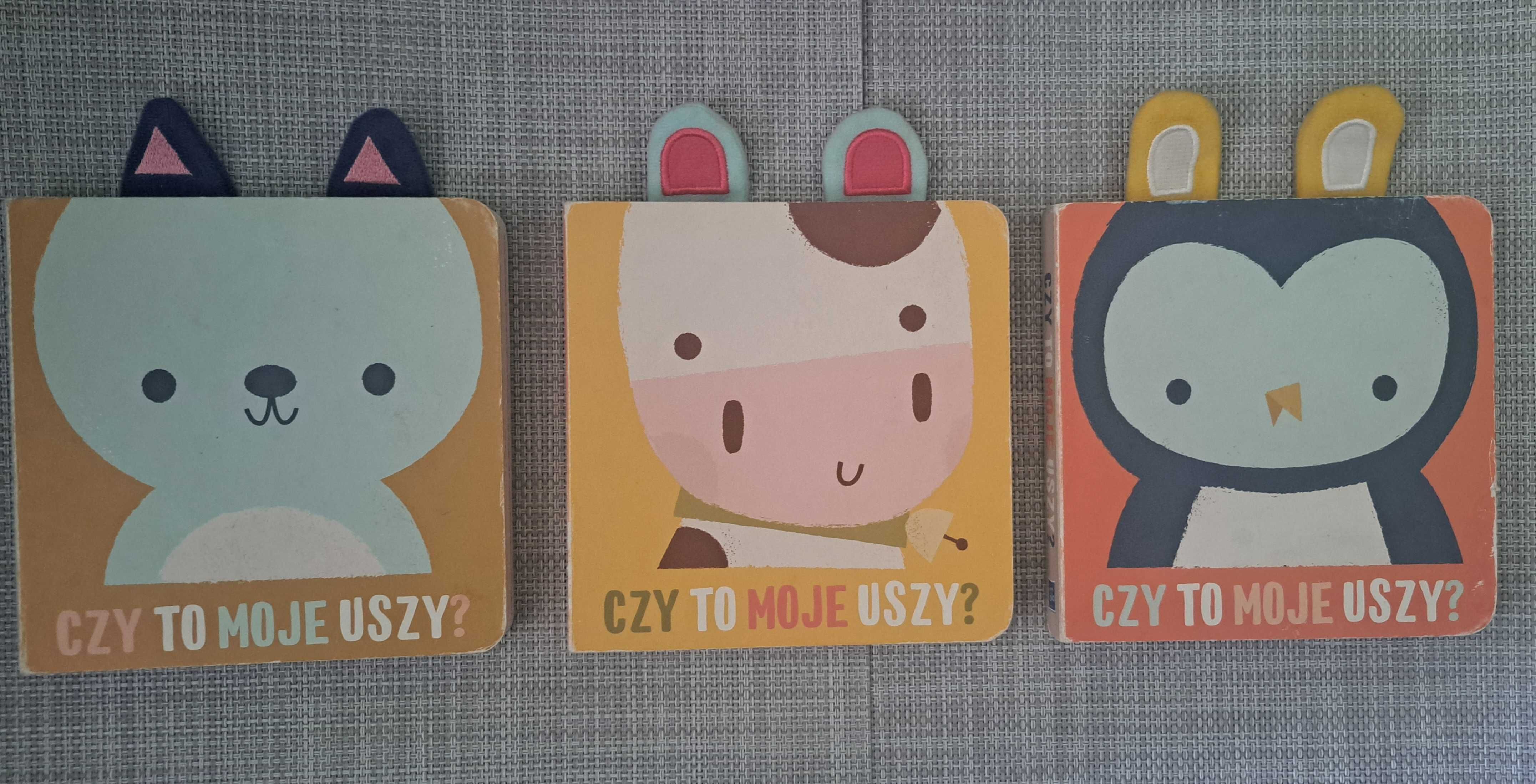 Czy to moje uszy? Miś/Sówka/Krówka - 3 szt  ZESTAW