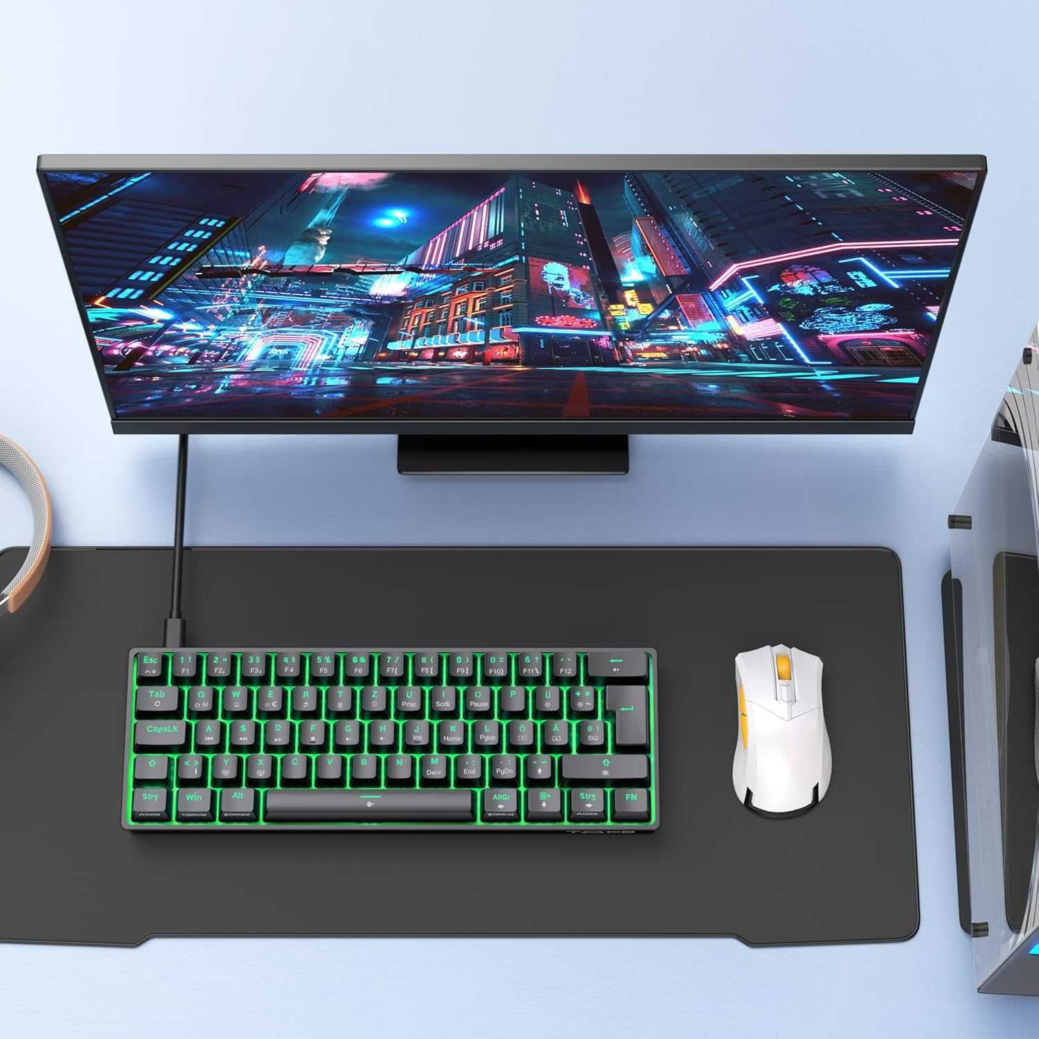 TMKB T61SE-D Mechaniczna klawiatura gamingowa Red Switch czarna