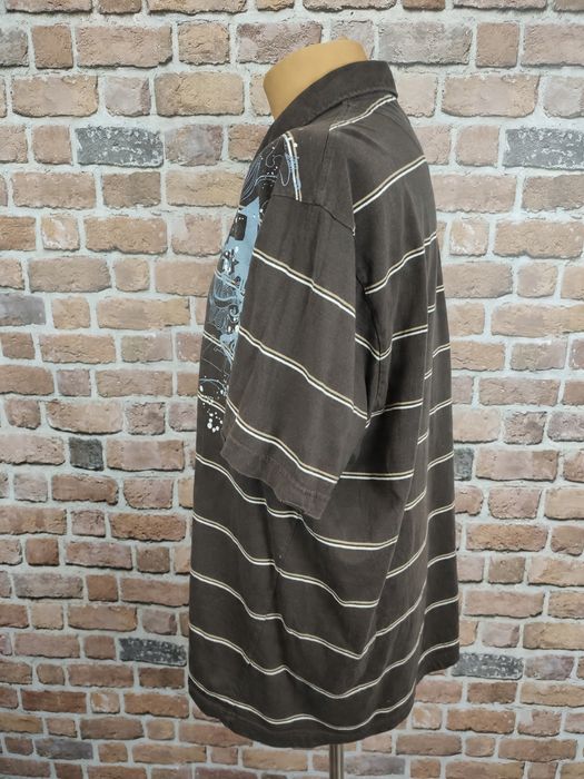Old navy koszulka polo w paski z nadrukiem r. Xxl