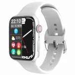 Smartwatch T168 PL połączenia BT sport muzyka Nowy Folia silver biały